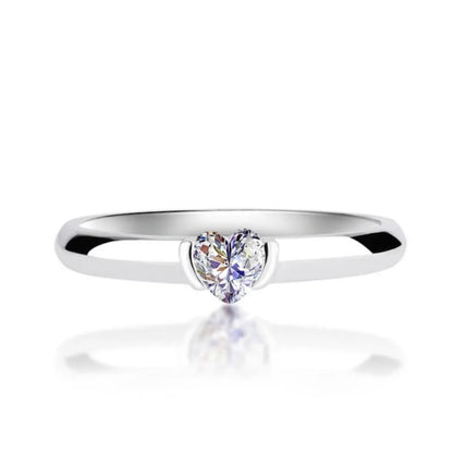 Anziw Heart Cut Moissanite Ring