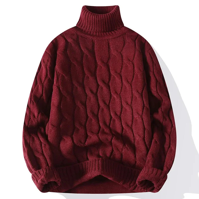 Men’s Turtleneck Knit Sweater