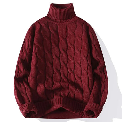 Men’s Turtleneck Knit Sweater