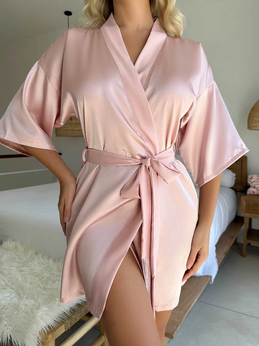 Summer Sleepwear Women Bride Robe