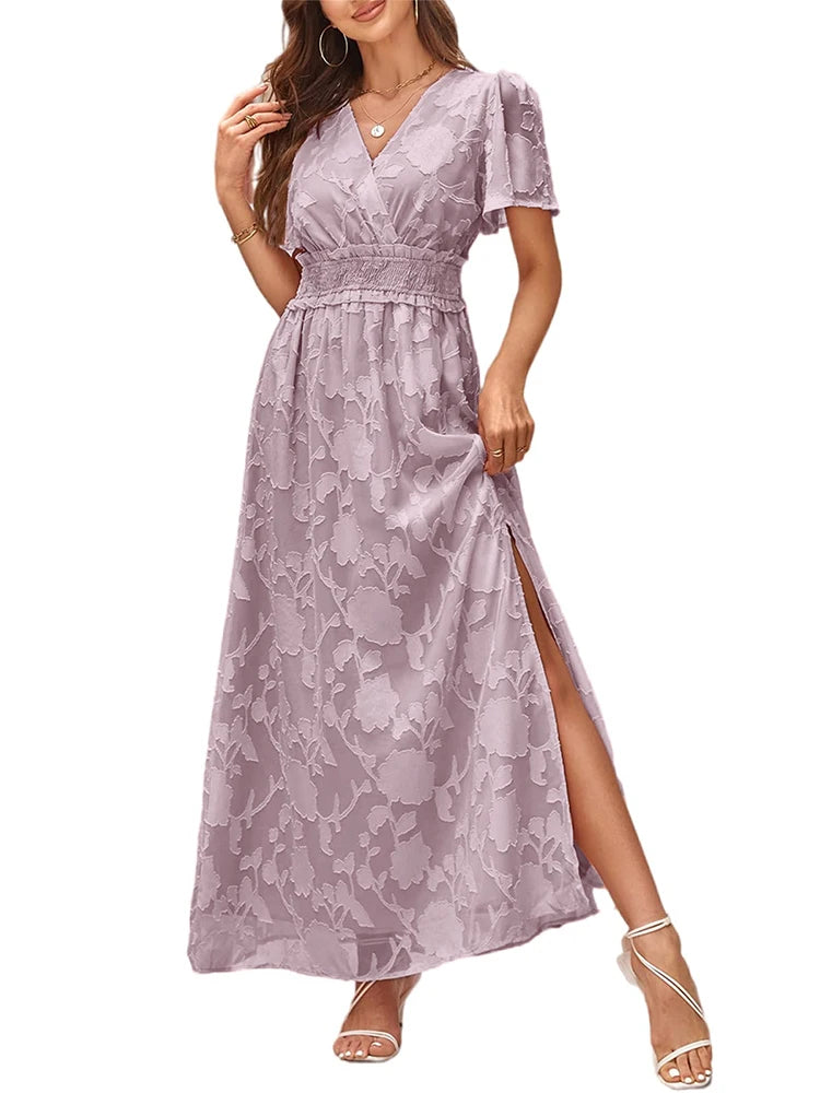 V-Neck Maxi Summer Dress