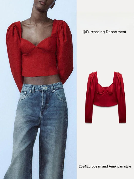 Heart Collar Top