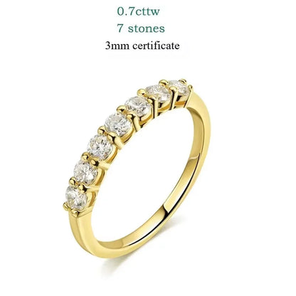 3mm Moissanite Silver Ring