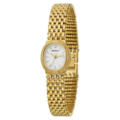 Gold Oval Watch