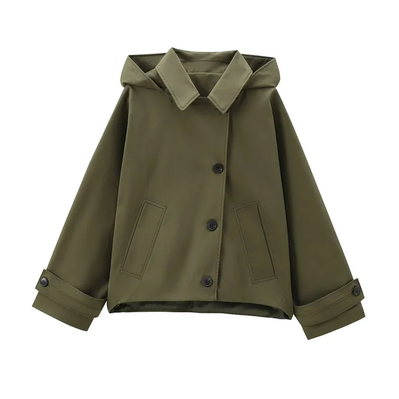 Green Hooded Jacket