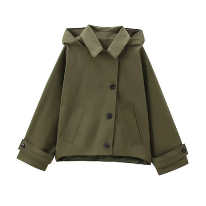 Green Hooded Jacket
