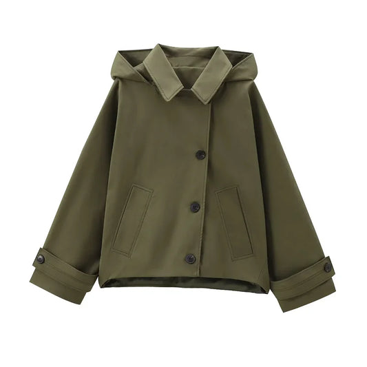 Green Hooded Jacket