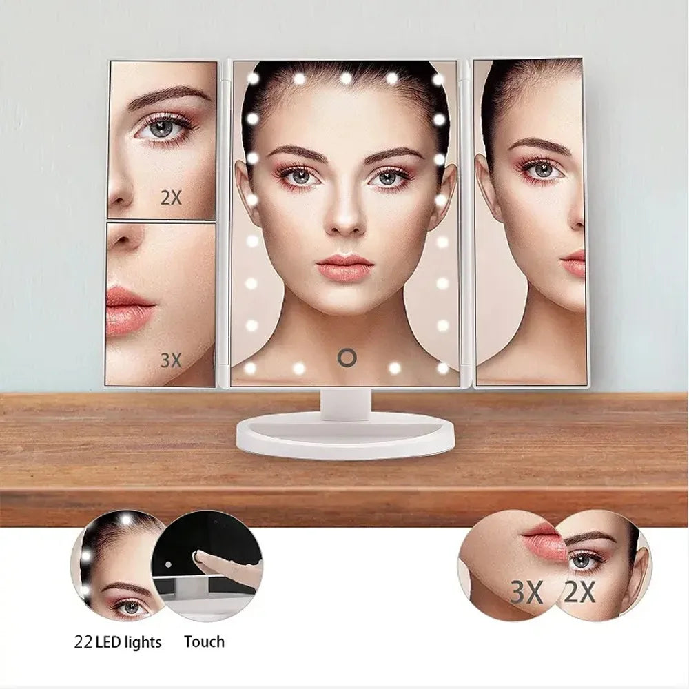 LED Vanity Makeup Mirror with Touch Control