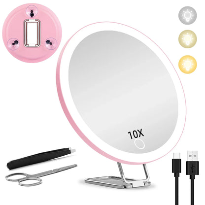 6-Inch Magnifying Mirror with Light