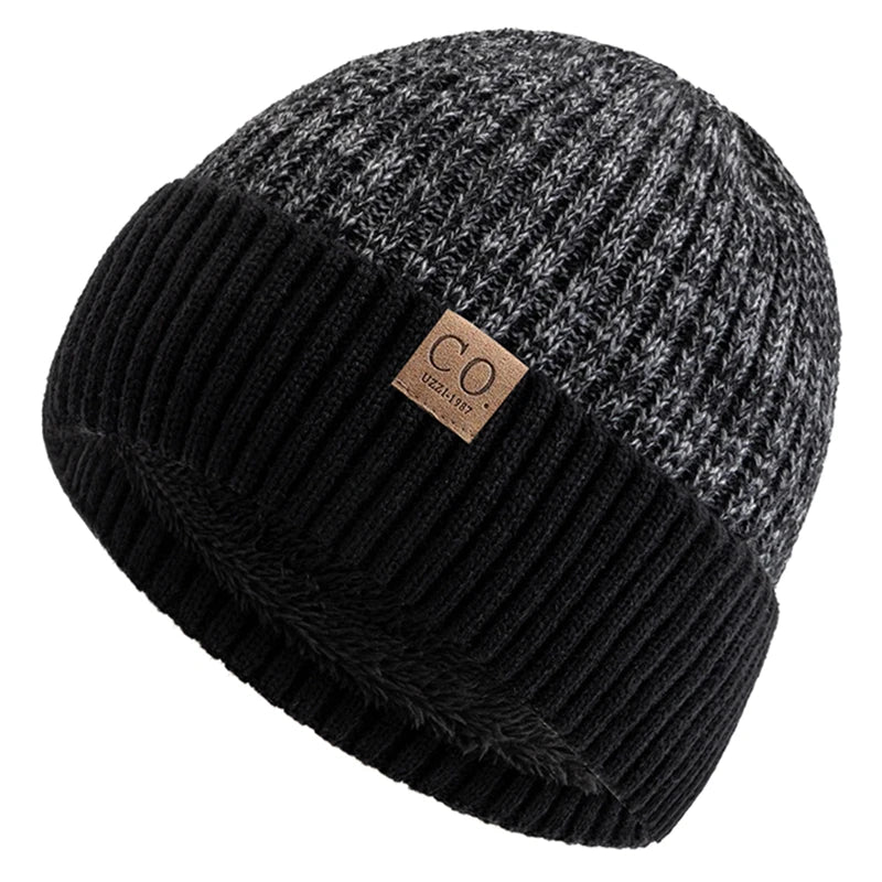 Two-Tone Fur Lined Winter Beanie