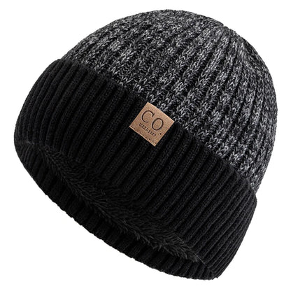 Two-Tone Fur Lined Winter Beanie