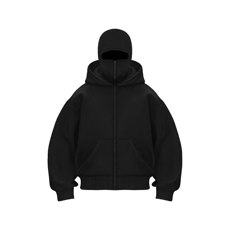 Men’s Y2K Double Hooded Hoodie