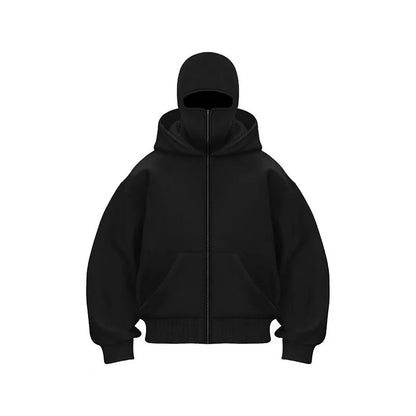 Men’s Y2K Double Hooded Hoodie