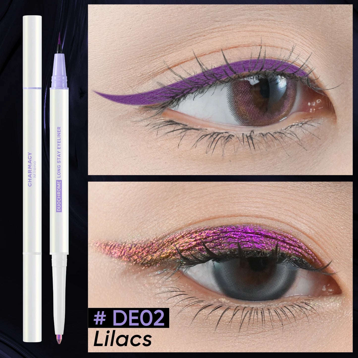 CHARMACY 2-in-1 Duochrome Eyeliner Gel Pencil