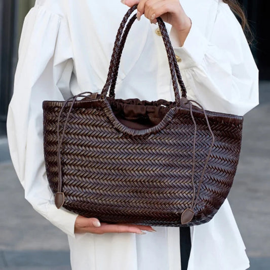 Genuine Leather Cowhide Tote Bag