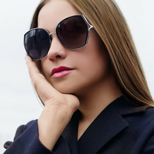 Oversized Polarized Butterfly Sunglasses