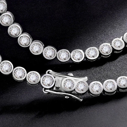 Moissanite Silver Tennis Bracelet