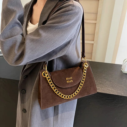 Classic Letter Design Shoulder Bag