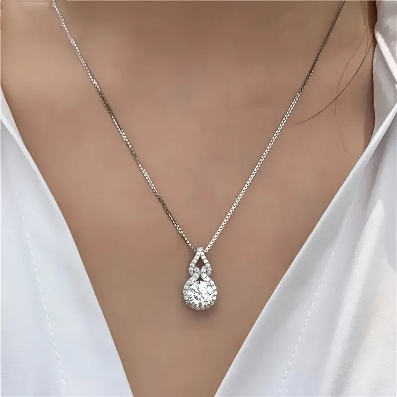 Moissanite Pendant Necklace