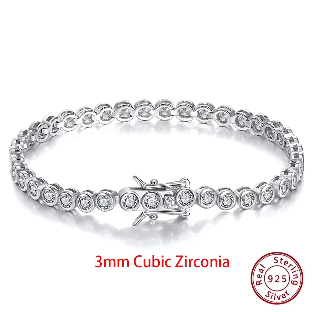 Sterling Silver Tennis Bracelet