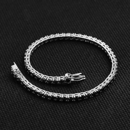 Black Moissanite Tennis Bracelet