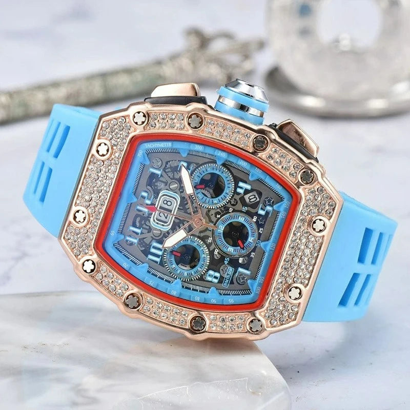 Multifunctional Barrel Quartz Watch