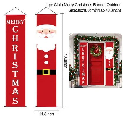 Christmas Hanging Door Banner