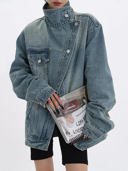 Patchwork Denim Coat