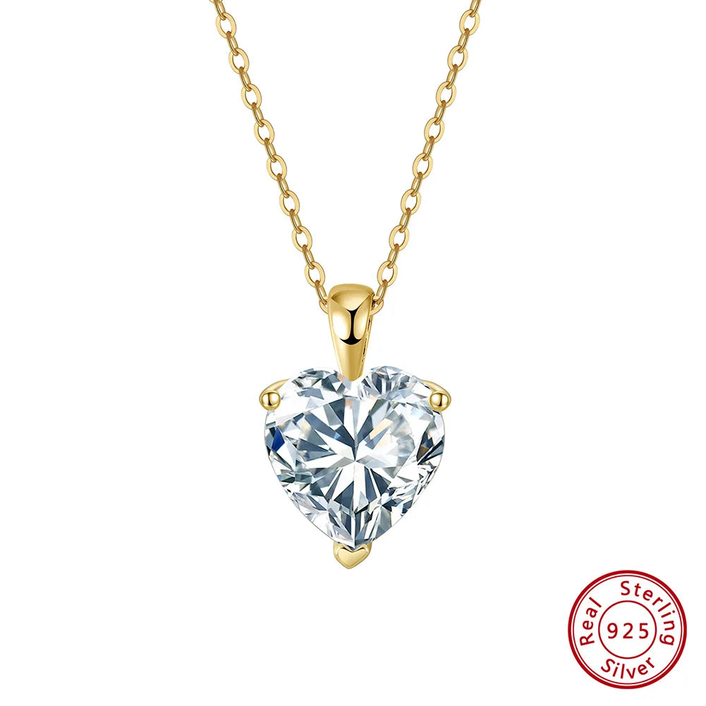 Heart Moissanite Necklace