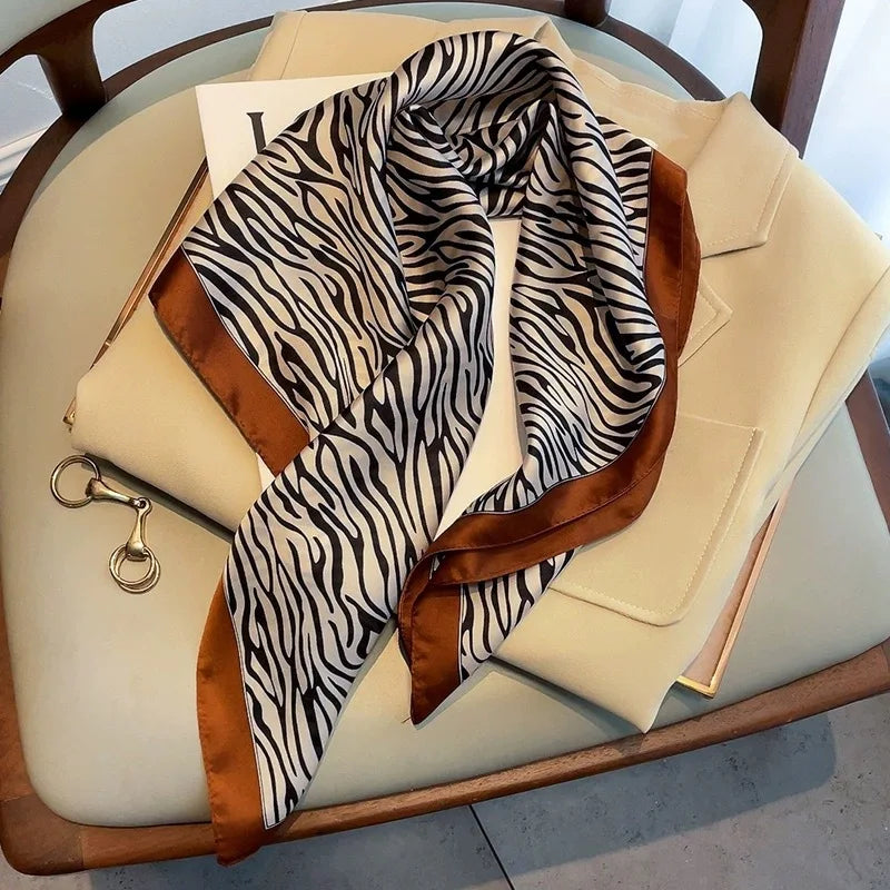 High-End Small Silk Scarf