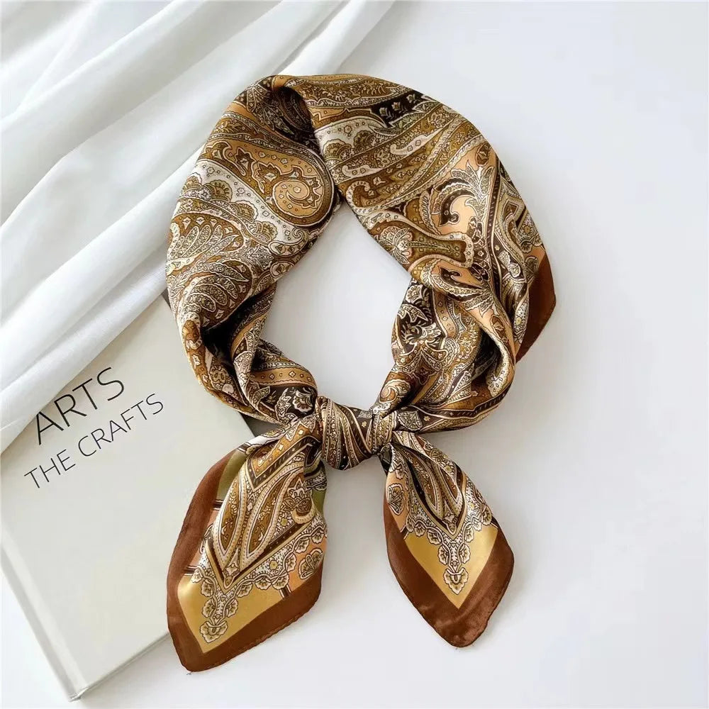 High-End Small Silk Scarf