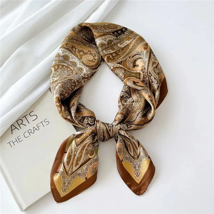 High-End Small Silk Scarf