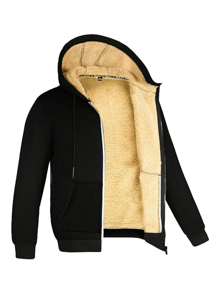 Unisex Winter Lambswool Hooded Jacket