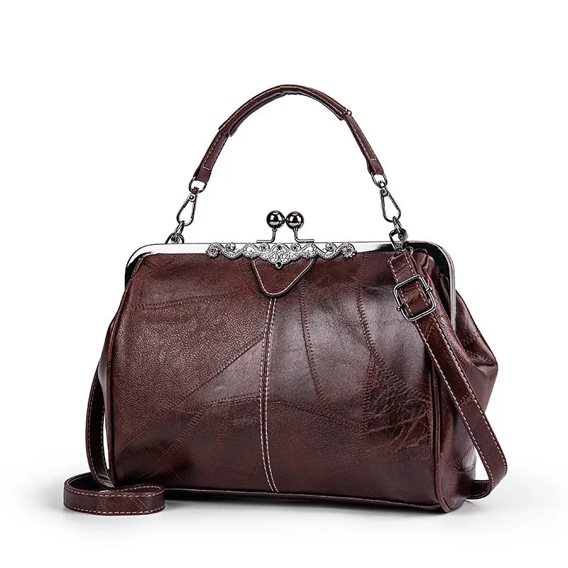 Leather Crossbody Shoulder Tote Bag