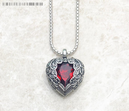 Winged Heart Necklace