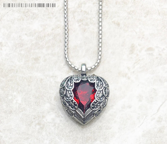 Winged Heart Necklace