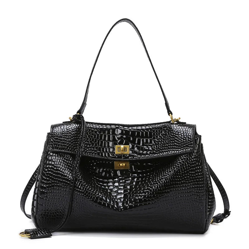 Large Capacity PU Leather Tote Bag