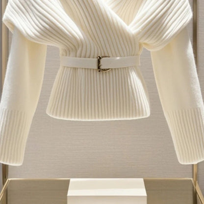 White Knitted Sweater