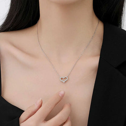 Moissanite Heart Necklace