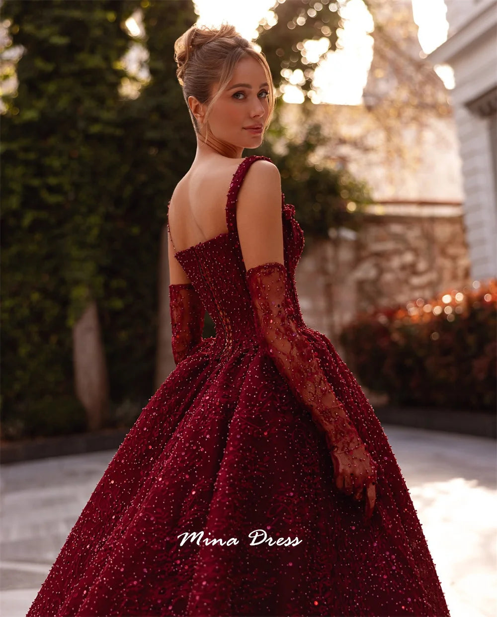 Luxurious Beaded Evening Gown