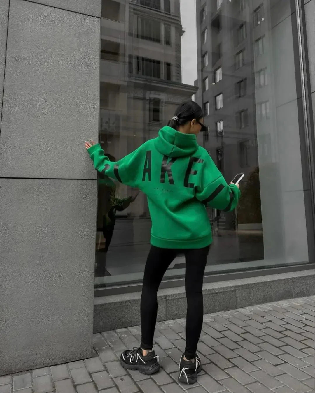 Thick White Winter Hoodie