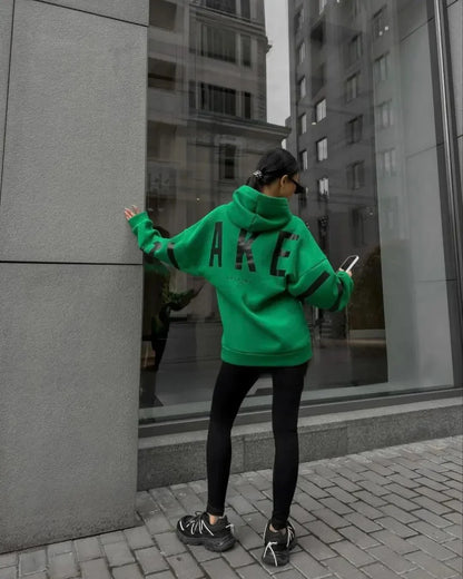 Thick White Winter Hoodie