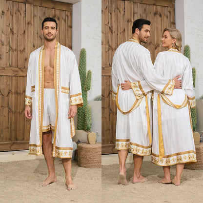 Autumn Baroque Style Couple Robe