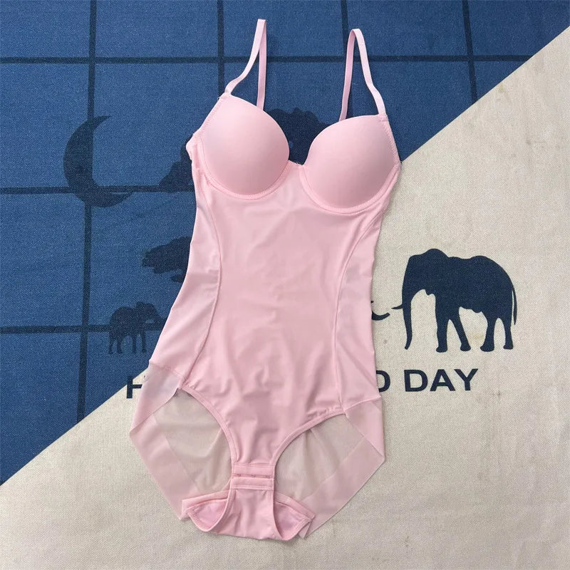 Underwire White Bodysuit Shapewear