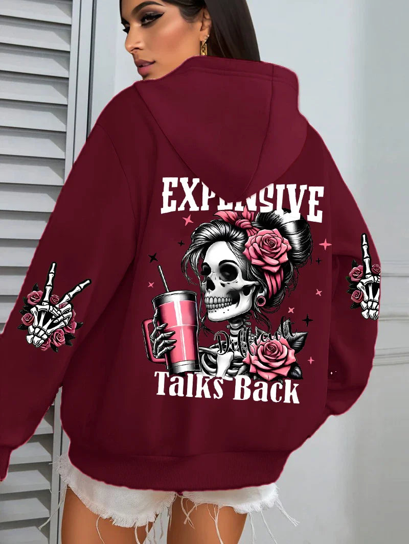 Funny Graphic Fleece Hoodie