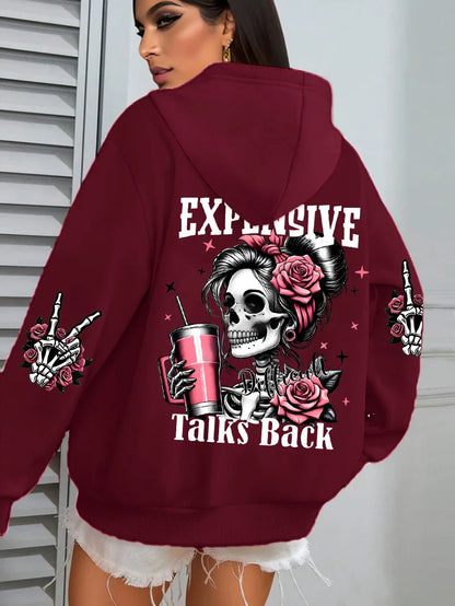 Funny Graphic Fleece Hoodie