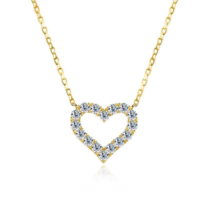 Moissanite Heart Necklace