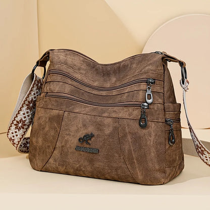 Vintage Multi-Layer Shoulder Bag