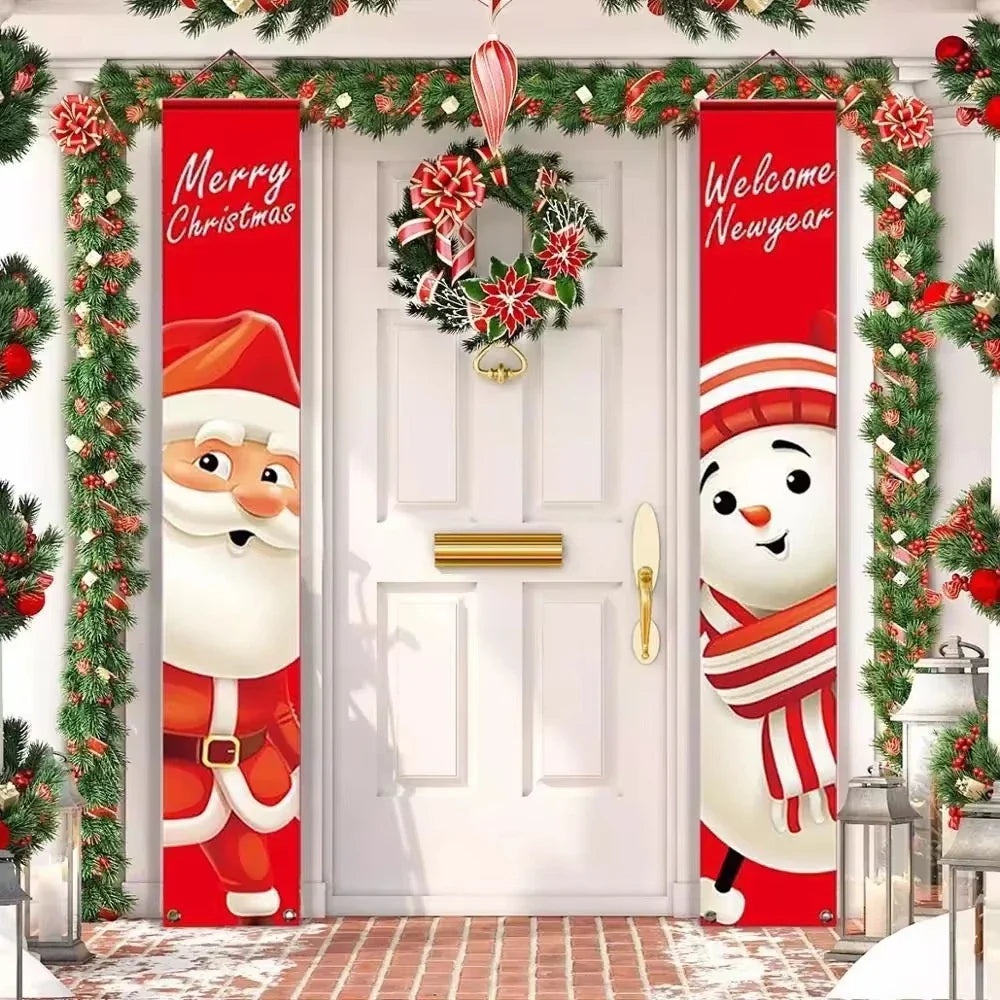 Christmas Hanging Door Banner