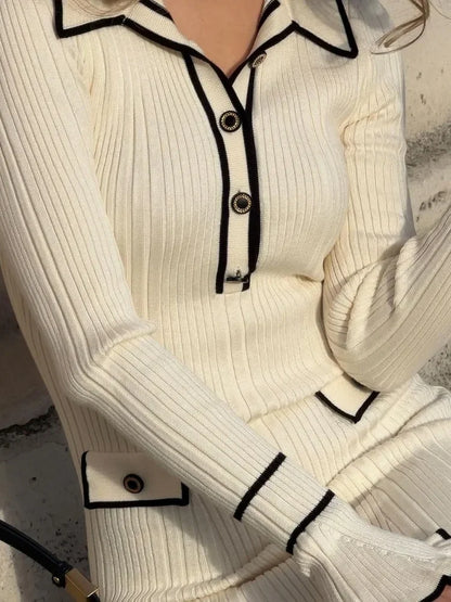 Knitted Ruffle Maxi Dress